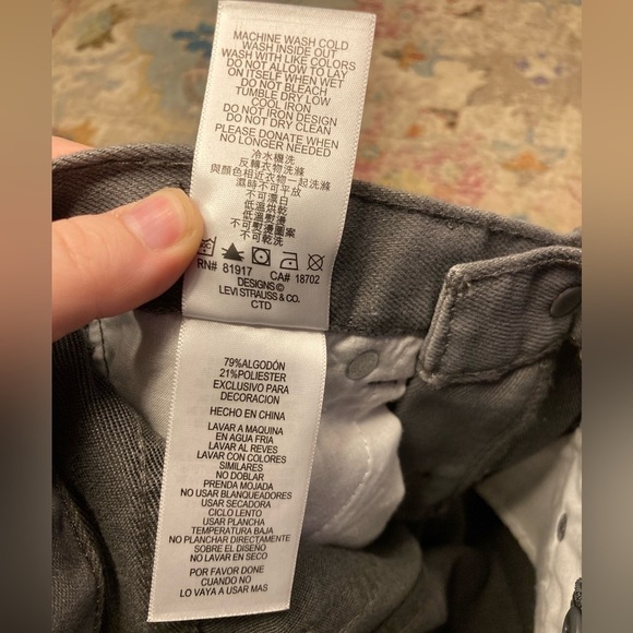 NWT Boys Levi’s 511 Slim Grey Jeans Size 3-4 Years - Picture 10 of 10